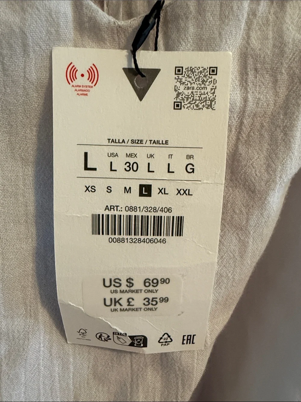 Zara linen blend